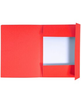 Exacompta file folder labelling field 3 flaps 280g DIN A4 Forever red