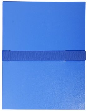 BlueBind Pro 12345 Document Folder A4 Balacron Blue 24x32cm Elastic