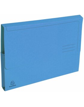 EXACOMPTA carpetas cierre azul claro 290g 24x32cm paquete...