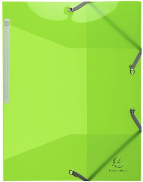 Exacompta Folder 3 Flaps Elasticated Iderama A4 Anise Green