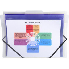 Hanging file Crystal with 6 compartments DIN A4 transparent