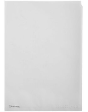 Exacompta Packung 50 Aktensichthüllen A4 Papier 110g-m2 Transparent weiß