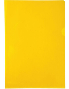 Exacompta 130µ 10x A4 PVC file folders yellow firm & smooth