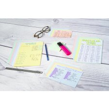 Index cards A5 squared 100 pieces pink