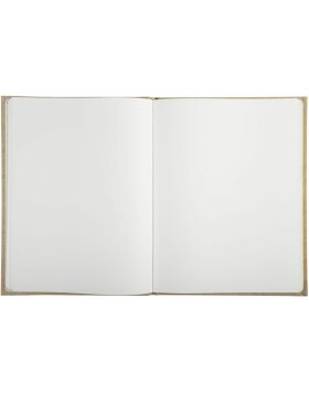 Gastenboek Kraft 27x22 cm gouden rand