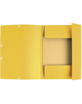 Exacompta folder elasticated 3 flaps colour chipboard 355g-m² A4 yellow