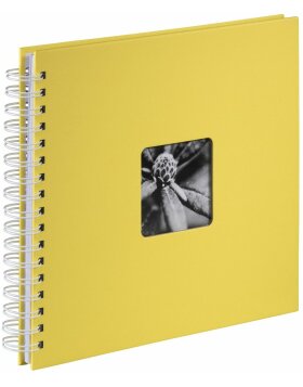 Hama Spiraal Album Fine Art geel 28x24 cm 50 witte paginas