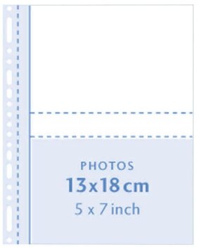 Henzo Photo Bags 4x 13x18 cm white