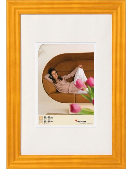 Grado 20x30 cm wooden frame - yellow