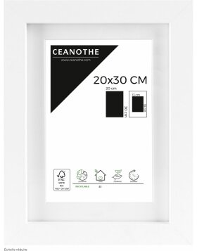 Ceanothe Picture Frame Oslo with mat 20x30 cm white
