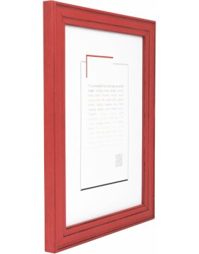 Ceanothe Cornice di legno Belle-Ile 24x30 cm rosso