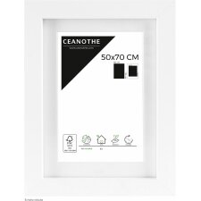 Ceanothe Picture Frame Oslo with mat 50x70 cm white