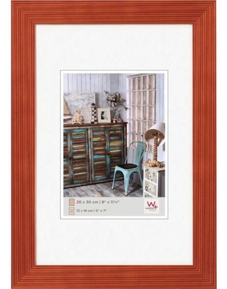Grado 24x30 cm wooden photo frame  - apricot