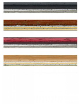 Cornice di legno Chianti - 10x15 cm - nero