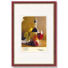 Marco de madera Chianti - 15x20 cm - rojo vino