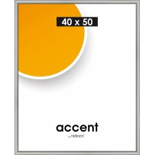 Cadre plastique Nielsen Accent Colorado 40x50 cm argenté