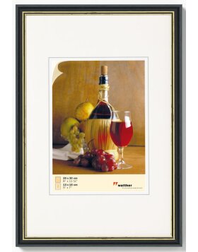 wooden picture frame Chianti 30x40 cm - black
