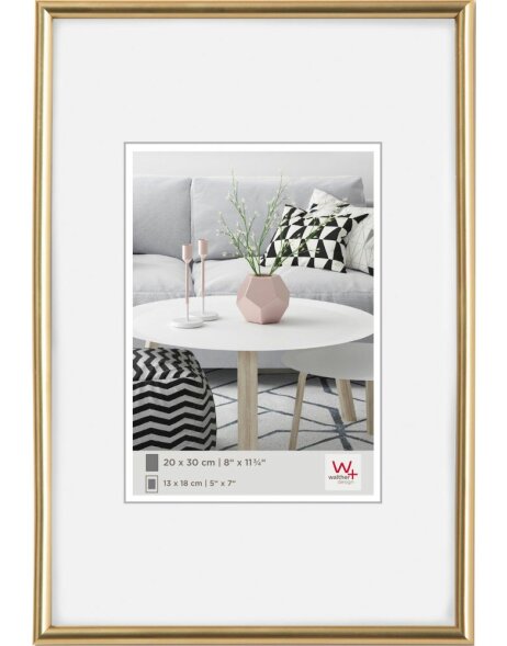 Walther plastic frame Galeria 10x15 cm gold