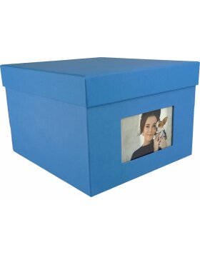 HNFD XL Photo Box Kandra 700 foto 15x20 cm acciaio blu a...