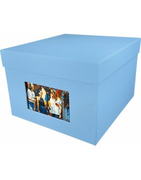 HNFD XL Photo Box Kandra 700 foto 15x20 cm blu scuro a coste