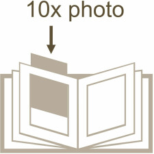 Deknudt mount album A66DA2 black 10 pictures 10x15 cm to 15x20 cm
