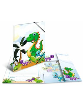 HERMA Folder a3 Tekturowe dinozaury