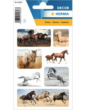 HERMA Sticker Wildpferde 3 Blatt/Packung