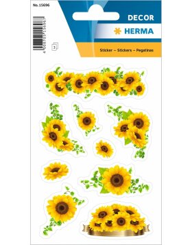 HERMA Sticker Zonnebloemen