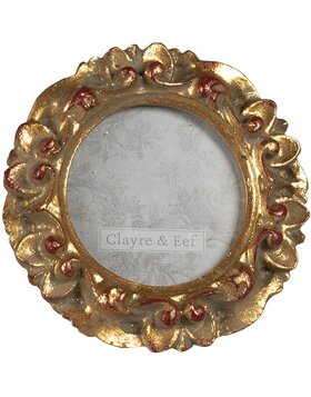 Clayre &amp; Eef Barock-Fotorahmen 2F0849 gold &Oslash; 8 cm
