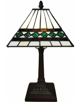 LumiLamp 5LL-6107 Lampa stołowa Tiffany 20x20x34 cm...