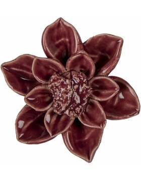 Clayre &amp; Eef 6ce1329 Deco flower red &oslash; 8x4 cm