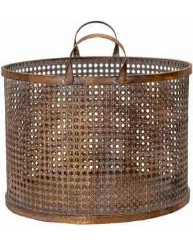 Clayre & Eef 6y4525 Storage basket copper color 34x37x42 cm