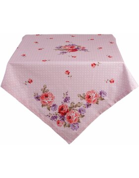 Clayre &amp; Eef DTR15 Nappe Carr&eacute;e Rose, Lilas...