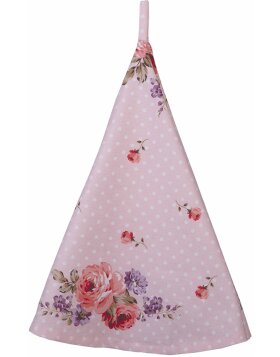 Clayre &amp; Eef dtr48 Tea towel Pink, Lilac &oslash; 80 cm