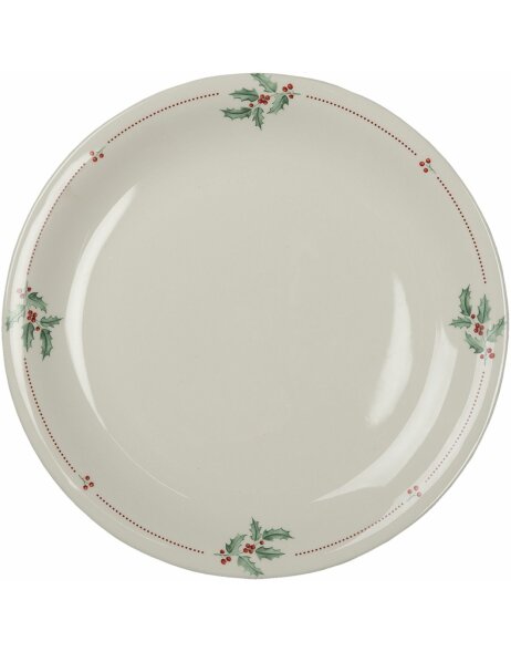 Clayre &amp; Eef hchfp tableware dinner plate beige &oslash; 28x2 cm