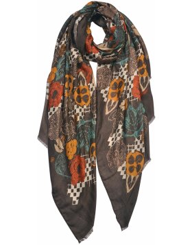 Clayre &amp; Eef jzsc0635 scarf ladies pattern brown...