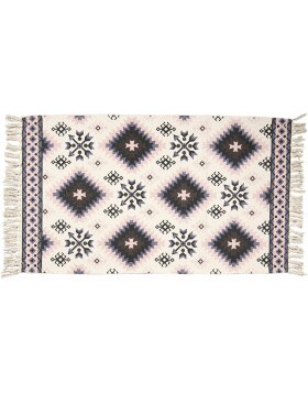 Clayre &amp; Eef kt080.056 Carpet White, Black 70x120 cm