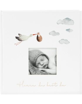 Goldbuch Baby Album Hurray - Youre Here! 30x31 cm 60 white sides