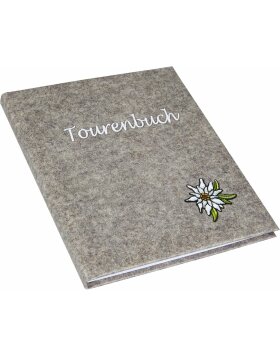 Goldbuch Touring Book Edelweiss grey 16,5x13,3 cm 96 white sides