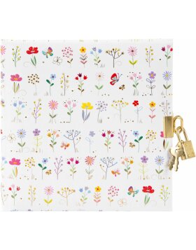 Goldbuch Diary Small &amp; Brave white with lock...