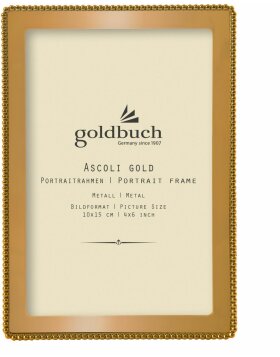 Portafoto in metallo Goldbuch Ascoli oro 10x15 cm