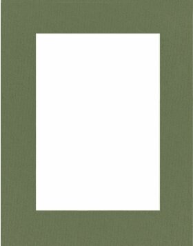 Passepartout 18x24 cm - 11x17 cm Verde Muschio