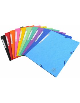Exacompta folder with elastic band 3 flaps 400g format DIN A4