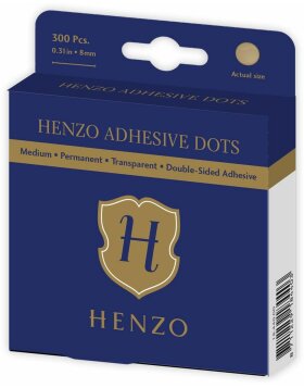 Henzo adhesive dots 8mm permanent adhesive 300 pieces