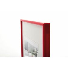 plastic frame Galeria 28x35 cm red