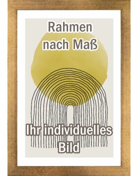 Walther Holzrahmen Oviedo 35x100 cm gold Antireflexglas