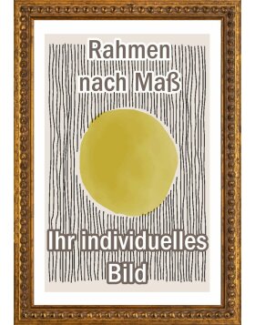 Walther Holz-Barockrahmen Elche gold 10x10 cm Antireflexglas