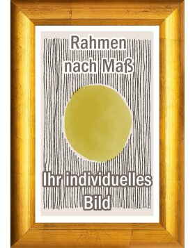 Walther Holzrahmen Almeria gold 13x13 cm Antireflexglas