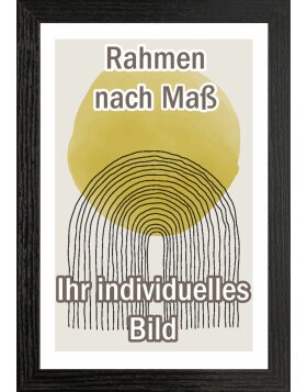 Walther Holzrahmen Malaga schwarz 14,8x21 cm Antireflexglas