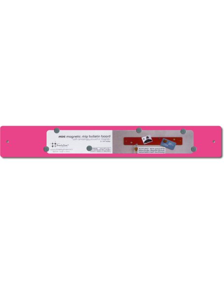 Deko Magnetleiste in pink 35 x 5 cm MINI-Strips